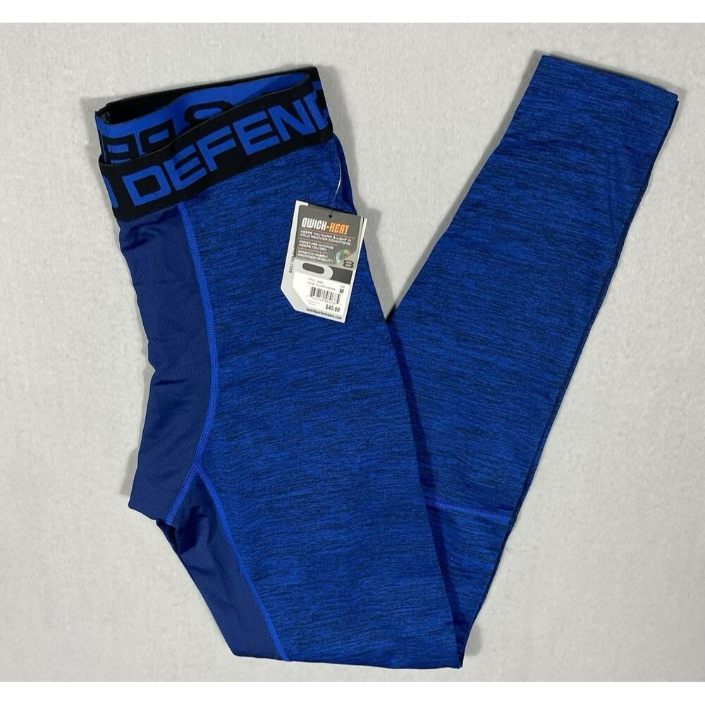 Layer 8 Mens Blue Quick Dry Pants Size Medium Performance Sports Elastic Running